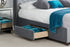 Marlow Fabric Bed Grey Velvet
